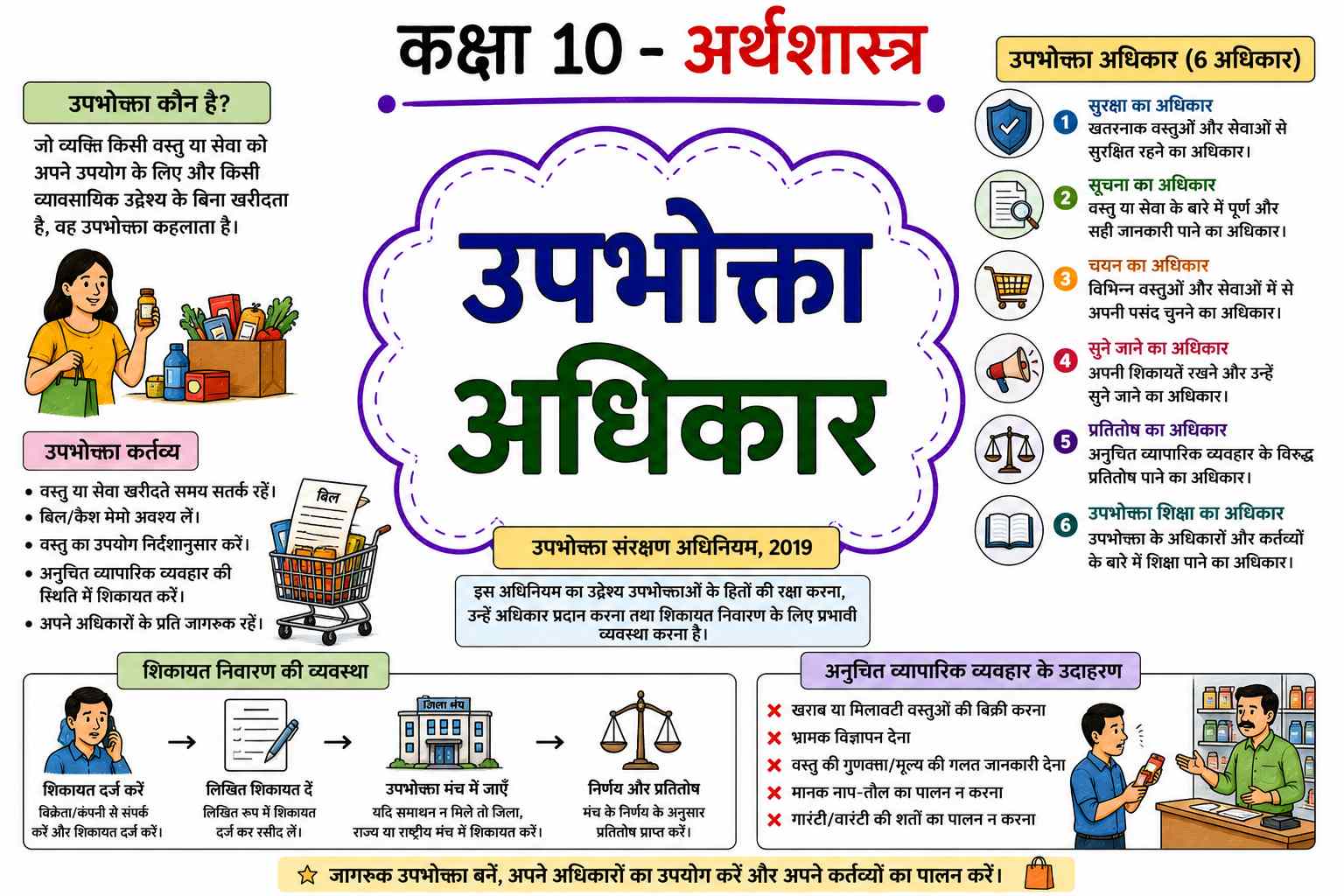 उपभोक्ता अधिकार (Consumer Rights) (Class 10 Economics Notes in Hindi)