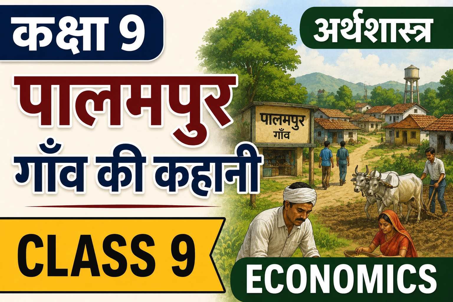 पालमपुर गाँव की कहानी (Class 9 Economics Notes in Hindi)